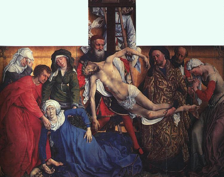 WEYDEN, Rogier van der The Descent from the Cross China oil painting art